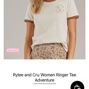 Rylee + Cru Women's Adventure Cream Tee